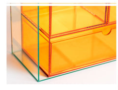 Customized Acrylic Display Rack Simple Color Matching Cosmetic Skin Care Product Storage Box