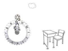 Antique Gear Clock Craft Clock Art  Large