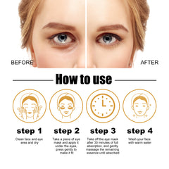 EELHOE Collagen Gold Eye Mask Moisturizing Care, Firming Eye Lines, Eye Patches, Staying Up Late, Dark Circles, Eye Bags