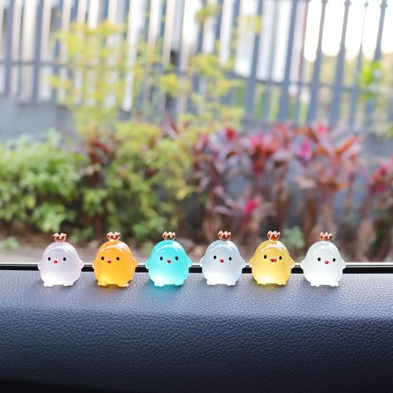 Crown Chicken Cute Gadget Car Home