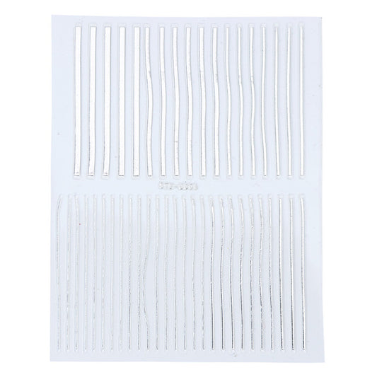 Evergreen Nail Line Stickers Geometric Pattern Nails